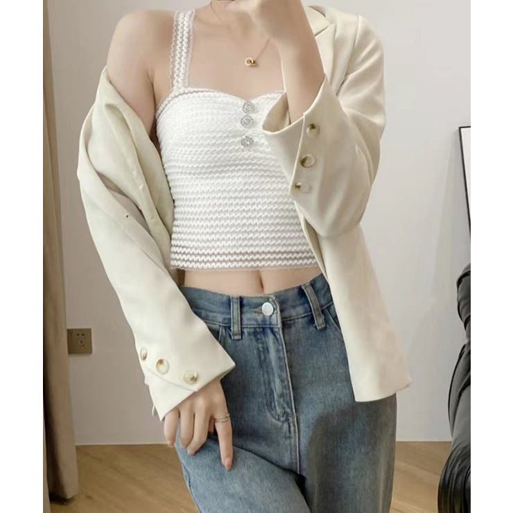 カップ付きキャミソール レースブラトップ | SUNSHINE CLOSET | 詳細画像8 