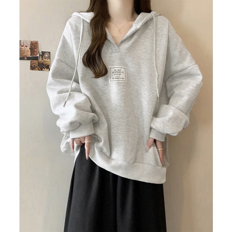 パーカー フード付きVネックプルオーバー | SUNSHINE CLOSET | 詳細画像12 