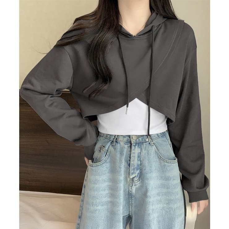 クロップド丈パーカー キャミソールセット | SUNSHINE CLOSET | 詳細画像10 