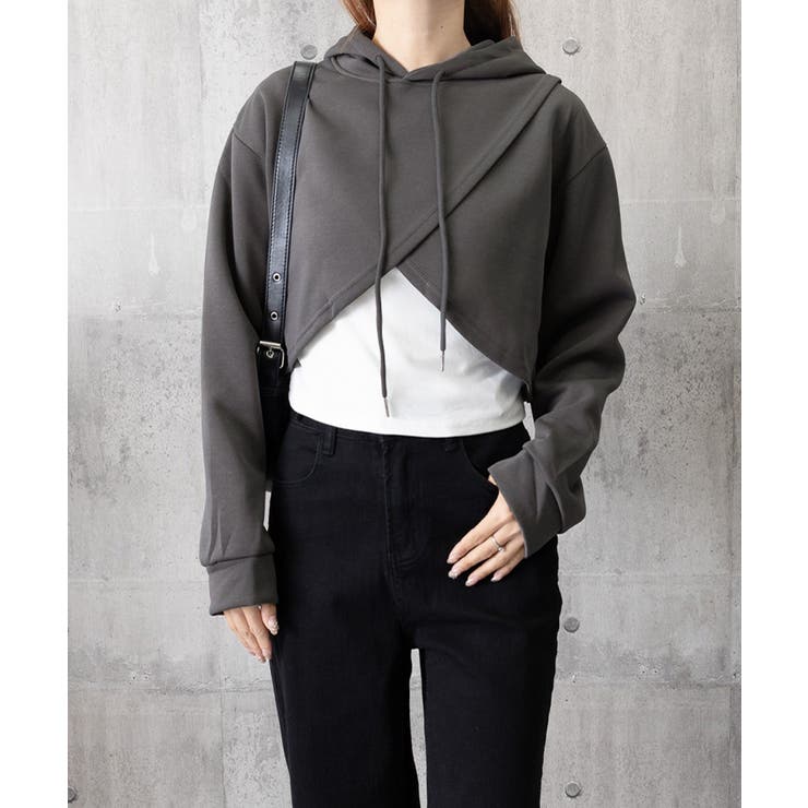 クロップド丈パーカー キャミソールセット | SUNSHINE CLOSET | 詳細画像14 