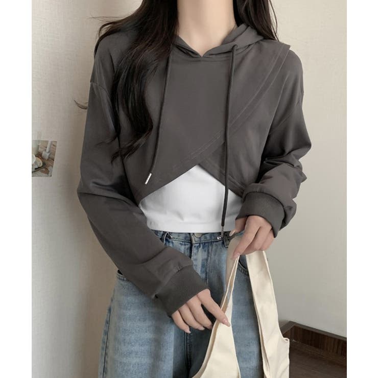 クロップド丈パーカー キャミソールセット | SUNSHINE CLOSET | 詳細画像2 