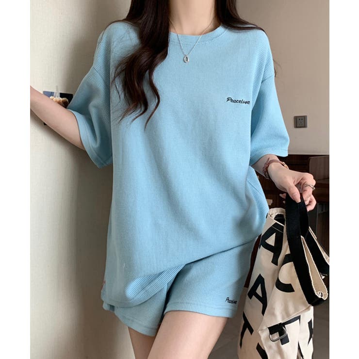 レディース ワッフル部屋着2点セット 体型カバー夏服着やせ | SUNSHINE CLOSET | 詳細画像15 