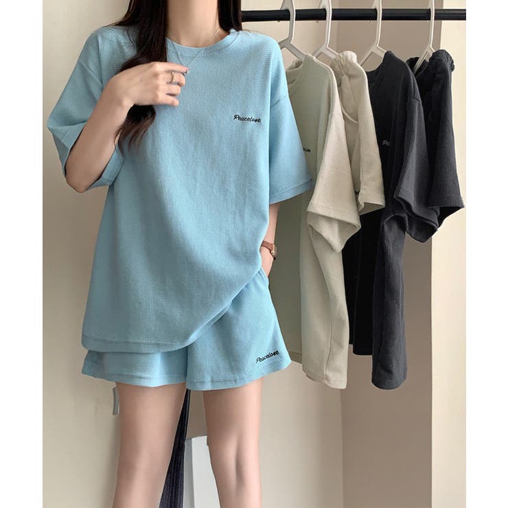 レディース ワッフル部屋着2点セット 体型カバー夏服着やせ | SUNSHINE CLOSET | 詳細画像16 