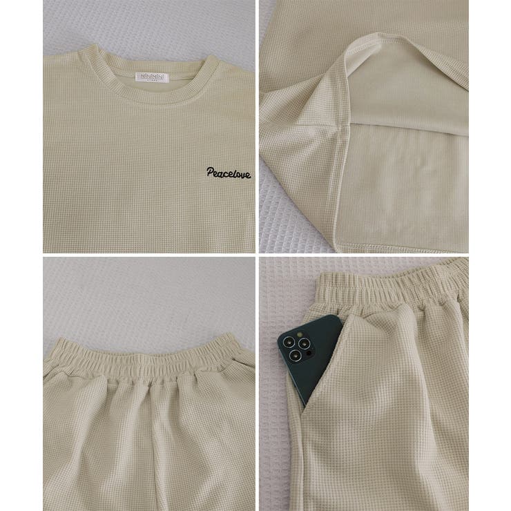 レディース ワッフル部屋着2点セット 体型カバー夏服着やせ | SUNSHINE CLOSET | 詳細画像24 