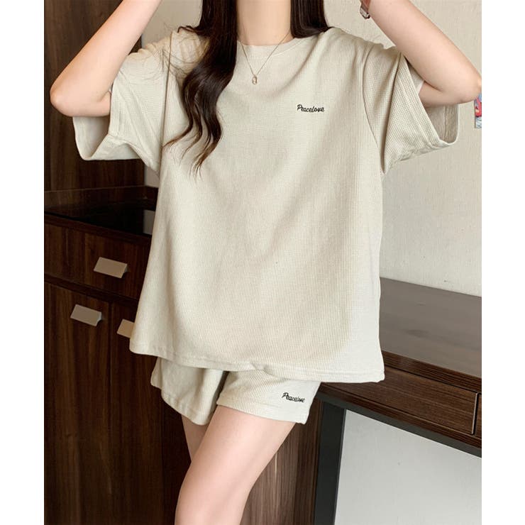 レディース ワッフル部屋着2点セット 体型カバー夏服着やせ | SUNSHINE CLOSET | 詳細画像5 