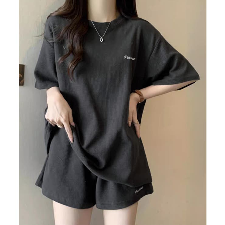 レディース ワッフル部屋着2点セット 体型カバー夏服着やせ | SUNSHINE CLOSET | 詳細画像7 