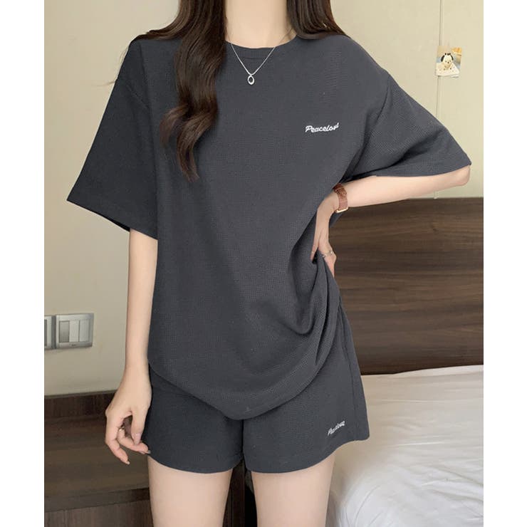 レディース ワッフル部屋着2点セット 体型カバー夏服着やせ | SUNSHINE CLOSET | 詳細画像9 