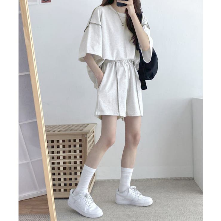 レディース カジュアスウェットセット 体型カバー着やせ | SUNSHINE CLOSET | 詳細画像4 