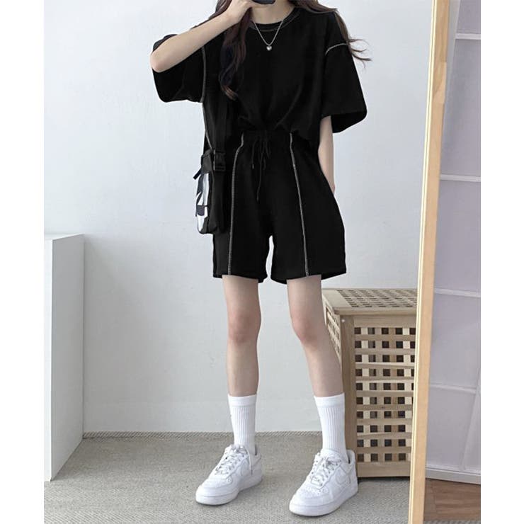 レディース カジュアスウェットセット 体型カバー着やせ | SUNSHINE CLOSET | 詳細画像8 