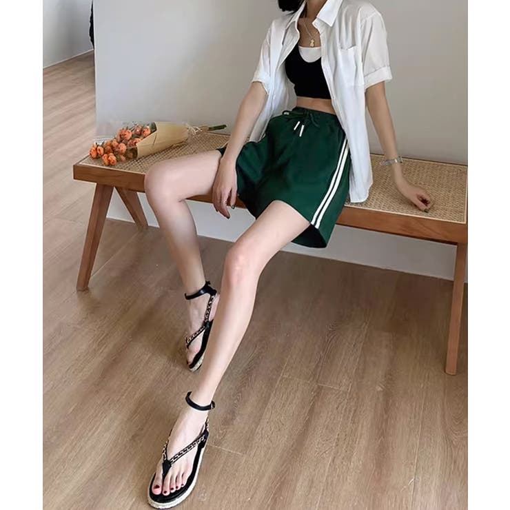 カジュアル スポーティー短パン 美脚脚長ハーフパンツ | SUNSHINE CLOSET | 詳細画像19 