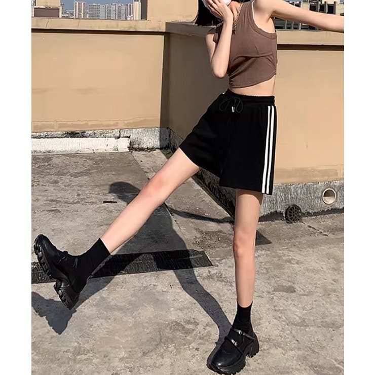 カジュアル スポーティー短パン 美脚脚長ハーフパンツ | SUNSHINE CLOSET | 詳細画像3 