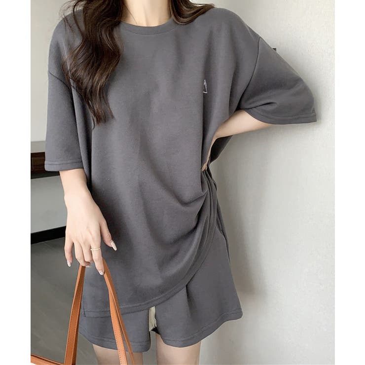 ゆったり半袖トップス ショートパンツ上下セット リラックスルームウェア | SUNSHINE CLOSET | 詳細画像12 