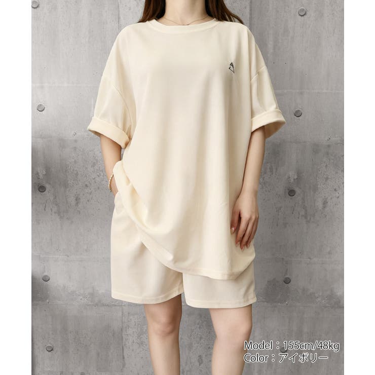 ゆったり半袖トップス ショートパンツ上下セット リラックスルームウェア | SUNSHINE CLOSET | 詳細画像21 