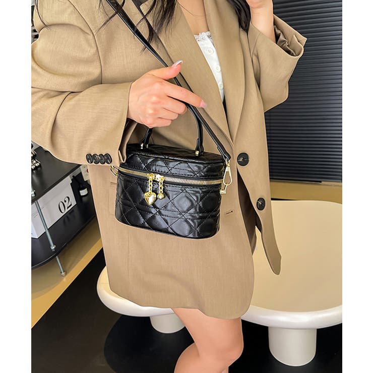 キルティング バニティバッグ 斜めがけ鞄 | SUNSHINE CLOSET | 詳細画像5 