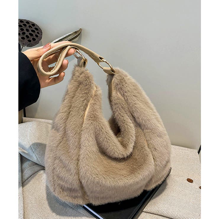 もこもこトートバッグエコファー秋冬バッグ | SUNSHINE CLOSET | 詳細画像10 