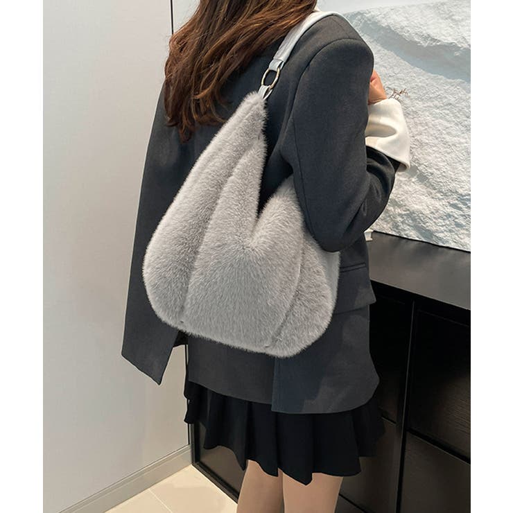 もこもこトートバッグエコファー秋冬バッグ | SUNSHINE CLOSET | 詳細画像12 