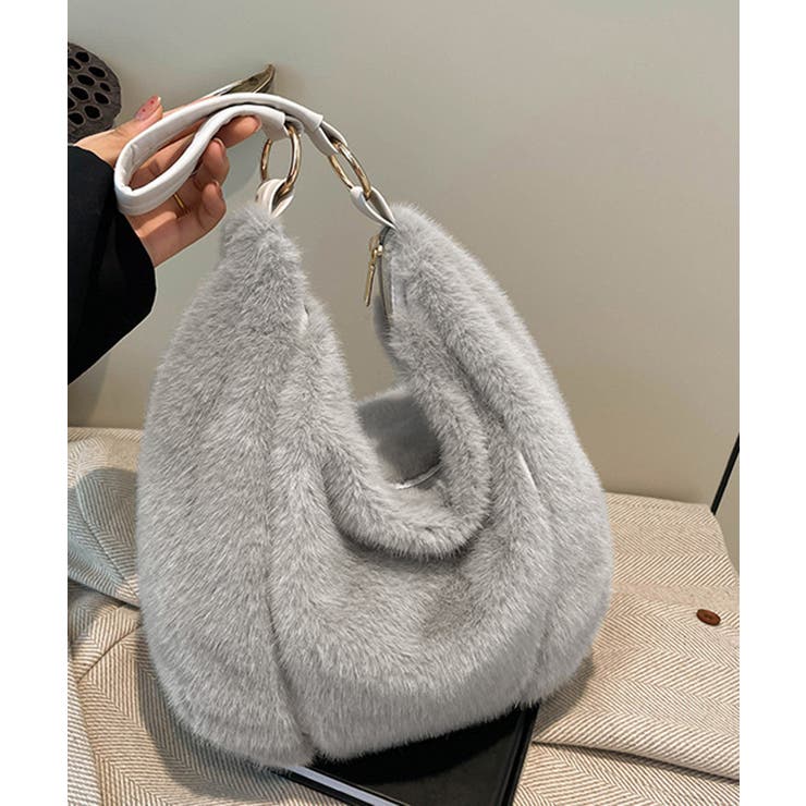 もこもこトートバッグエコファー秋冬バッグ | SUNSHINE CLOSET | 詳細画像13 