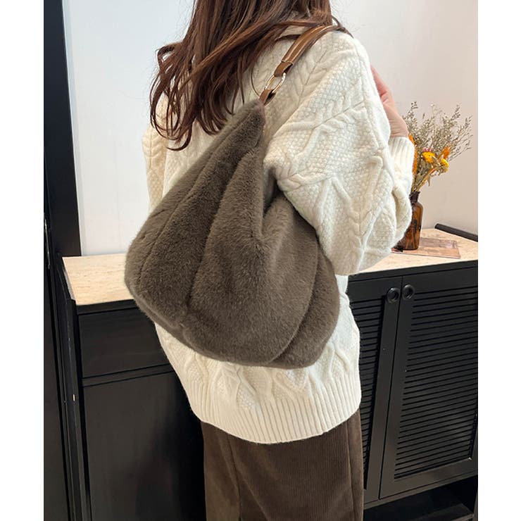 もこもこトートバッグエコファー秋冬バッグ | SUNSHINE CLOSET | 詳細画像15 