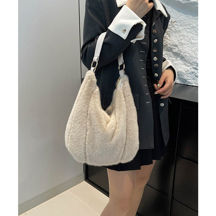 もこもこトートバッグエコファー秋冬バッグ | SUNSHINE CLOSET | 詳細画像3 