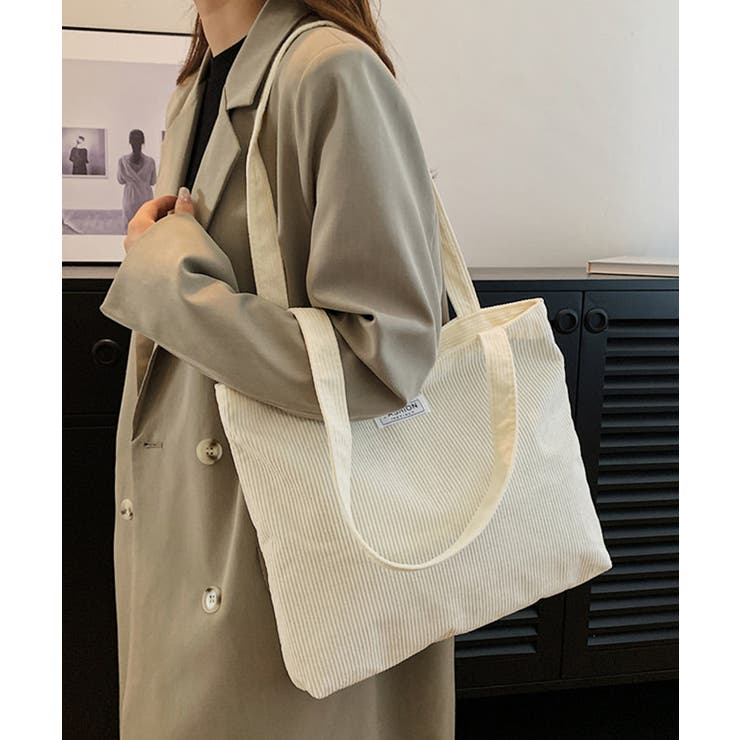 コーデュロイ大容量トートバッグレディース | SUNSHINE CLOSET | 詳細画像3 