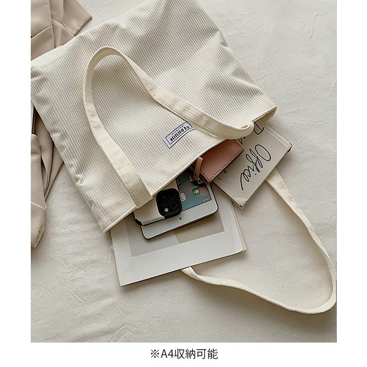 コーデュロイ大容量トートバッグレディース | SUNSHINE CLOSET | 詳細画像6 