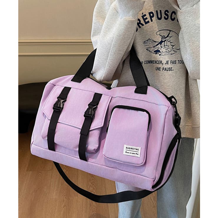 2WAYユニセックス 大容量ナイロンバッグシンプル シューズ収納旅行バッグ | SUNSHINE CLOSET | 詳細画像1 