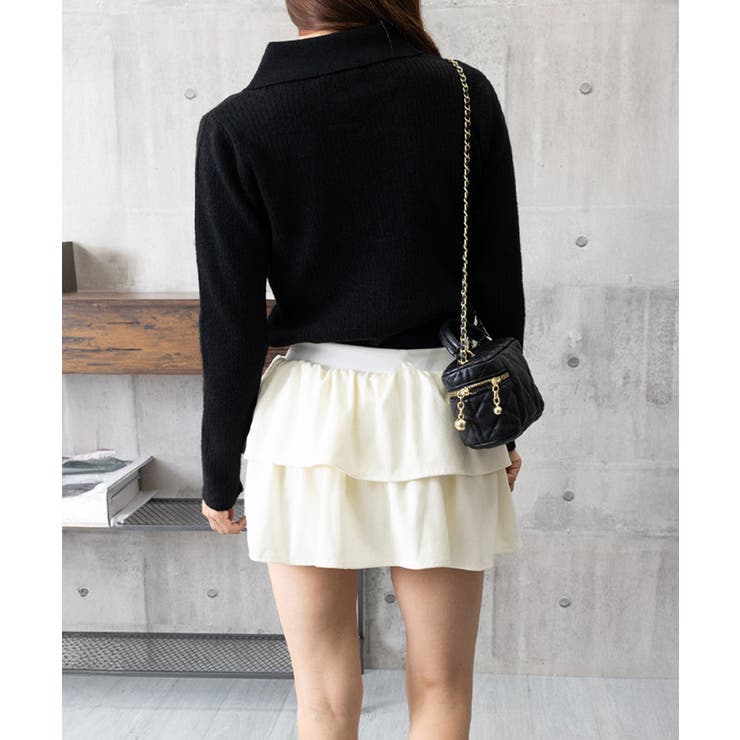 スキッパーニット韓国風リブニットトップス | SUNSHINE CLOSET | 詳細画像21 