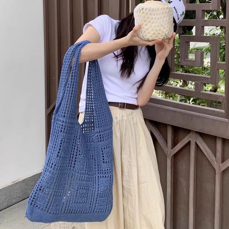 miumiu☆25SS 2way ワンダー クロシェ ニット トートバッグ クロシェ MiuMiu(ミュウミュウ) レディース - 海外通販のBUYMA