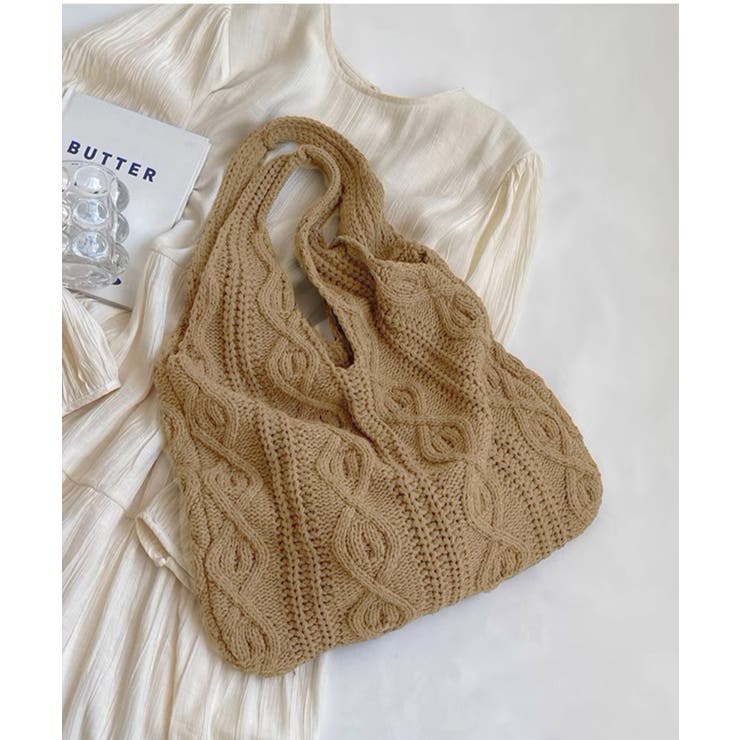 ニットバッグ 韓国 トートバッグ 大容量 | SUNSHINE CLOSET | 詳細画像15 