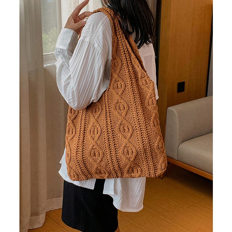 ニットバッグ 韓国 トートバッグ 大容量 | SUNSHINE CLOSET | 詳細画像17 