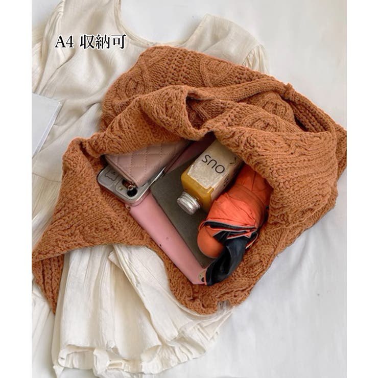 ニットバッグ 韓国 トートバッグ 大容量 | SUNSHINE CLOSET | 詳細画像20 