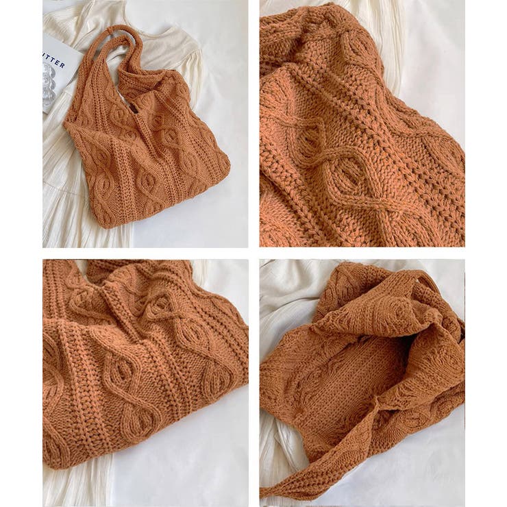 ニットバッグ 韓国 トートバッグ 大容量 | SUNSHINE CLOSET | 詳細画像25 