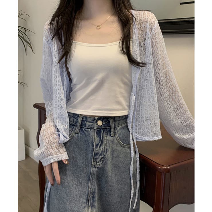 ショート丈トップス レディース フロントリボン | SUNSHINE CLOSET | 詳細画像6 