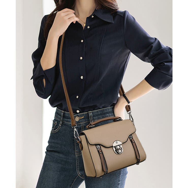 クレージュ ハンドバッグ ワンハンドル ショルダー 黒 本革 レザー ブラック GIANNI NOTARO（ジャンニノターロ） ワンハンドル ハンドバッグ 本革