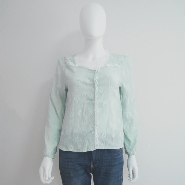 シャツブラウス レース切り替え 春秋 | SUNSHINE CLOSET | 詳細画像9 