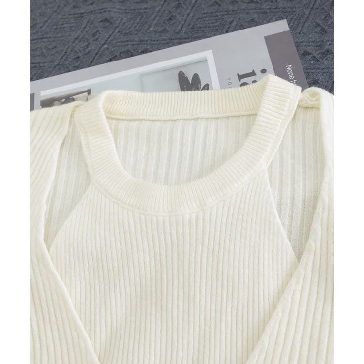 ニットトップス 長袖 レイヤード風 秋冬 | SUNSHINE CLOSET | 詳細画像14 