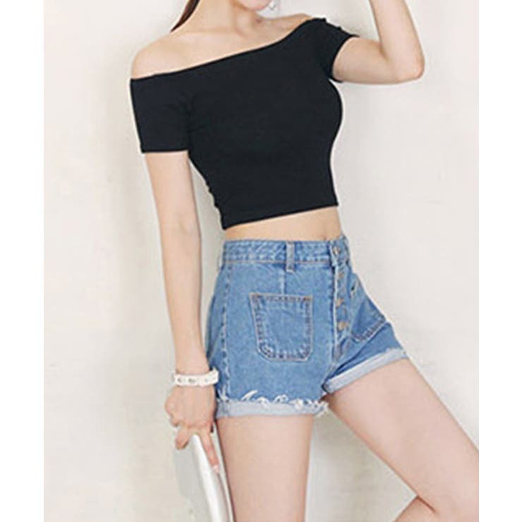 へそ出し Tシャツ夏 ショート丈トップス | SUNSHINE CLOSET | 詳細画像2 