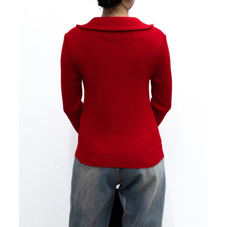 ニットトップス ハーフジップ 春秋冬 | SUNSHINE CLOSET | 詳細画像9 