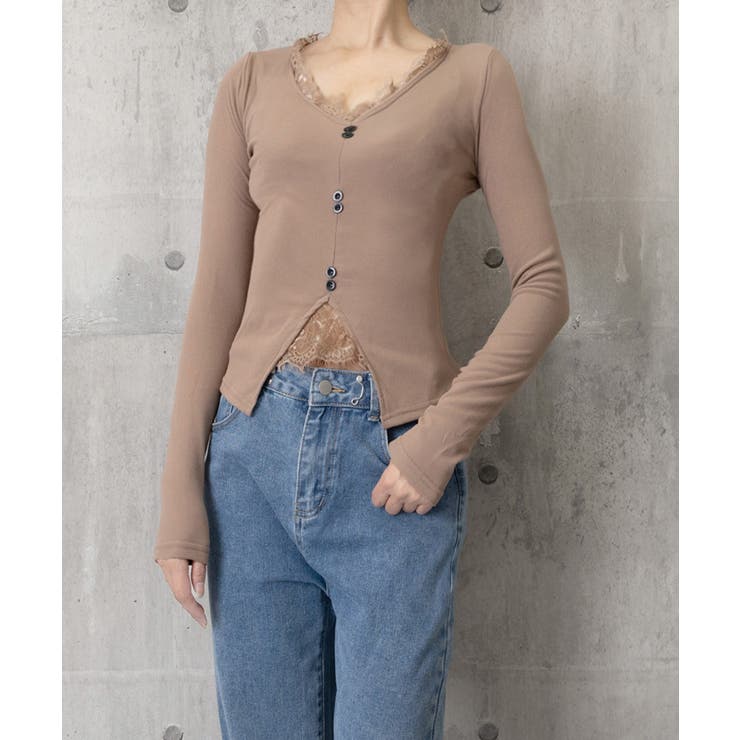 カットソー レース切り替え 長袖Tシャツ | SUNSHINE CLOSET | 詳細画像5 