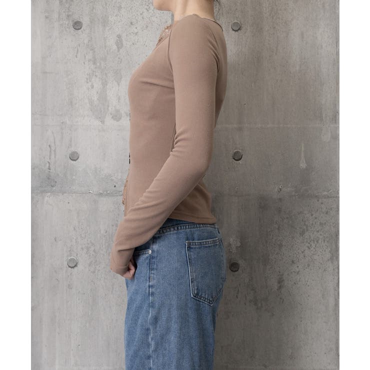 カットソー レース切り替え 長袖Tシャツ | SUNSHINE CLOSET | 詳細画像6 