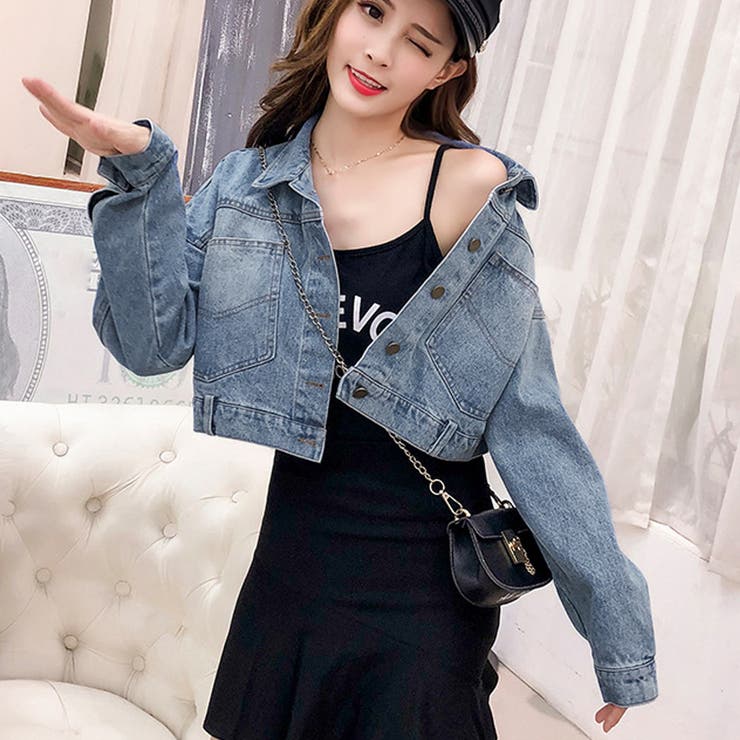 denim jacket デニムジャケット コットン ライナー フェード 短丈 FETICO （フェティコ）/ SAILOR COLLAR DENIM JACKET セーラー
