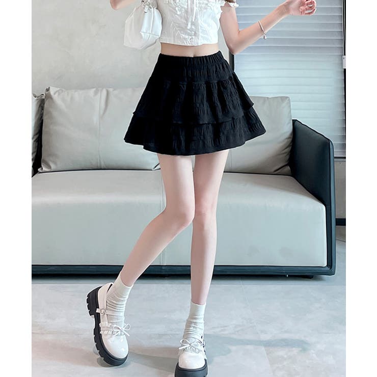 ティアードスカート インナーパンツ付き フリルスカート | SUNSHINE CLOSET | 詳細画像5 