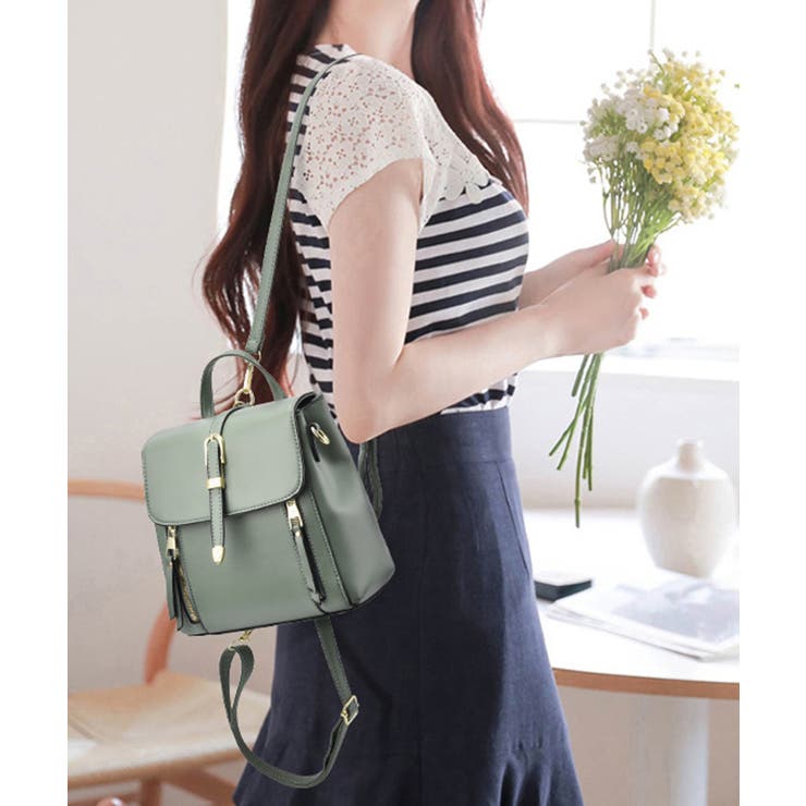 リュックサック PUレザー 3way | SUNSHINE CLOSET | 詳細画像4 