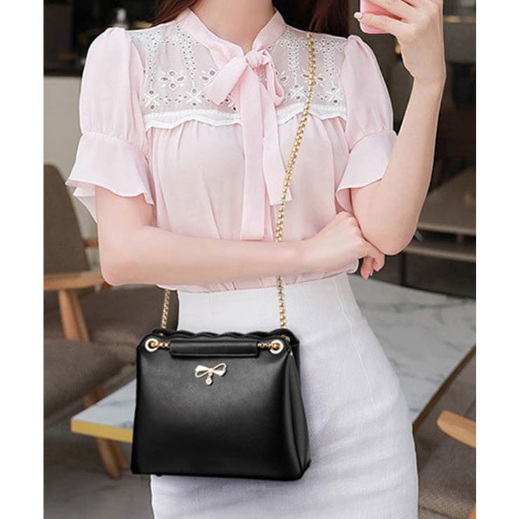 ショルダーバッグ チェーンバッグ PU鞄 | SUNSHINE CLOSET | 詳細画像1 