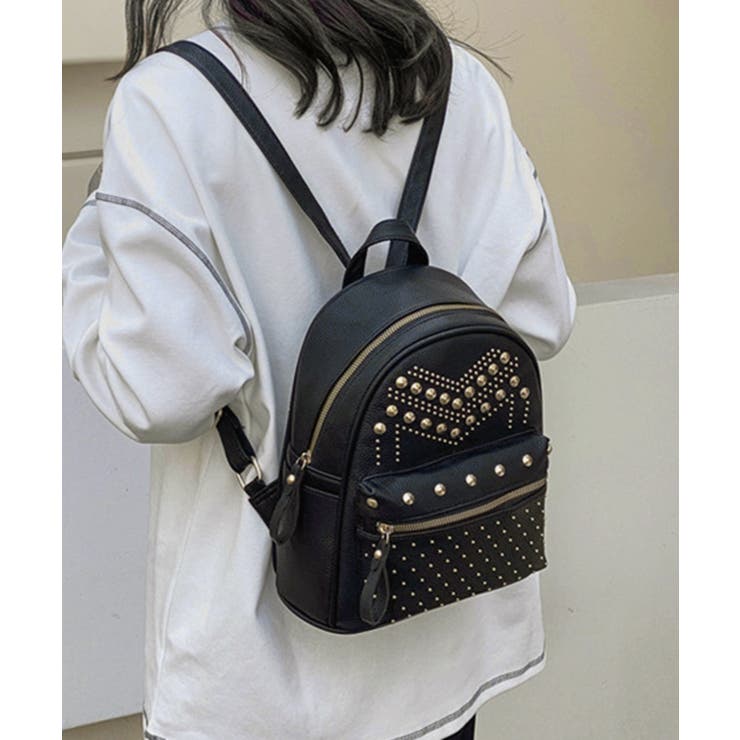 リュックサック スタッズ フェイクレザー | SUNSHINE CLOSET | 詳細画像1 