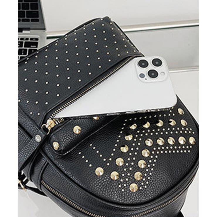 リュックサック スタッズ フェイクレザー | SUNSHINE CLOSET | 詳細画像9 