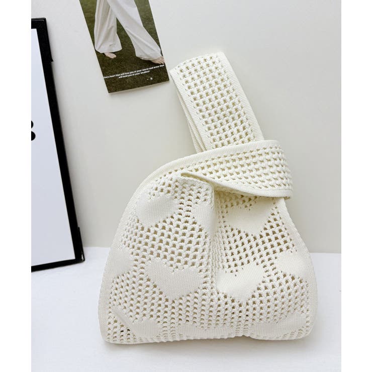 ハンドバッグ ハート柄鞄 マルシェバッグ | SUNSHINE CLOSET | 詳細画像1 