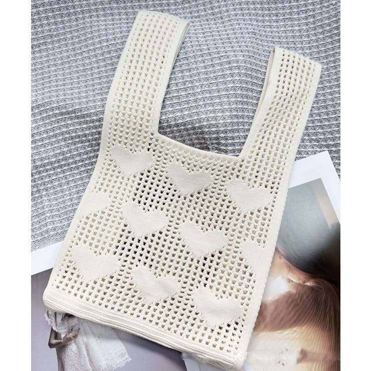 ハンドバッグ ハート柄鞄 マルシェバッグ | SUNSHINE CLOSET | 詳細画像10 