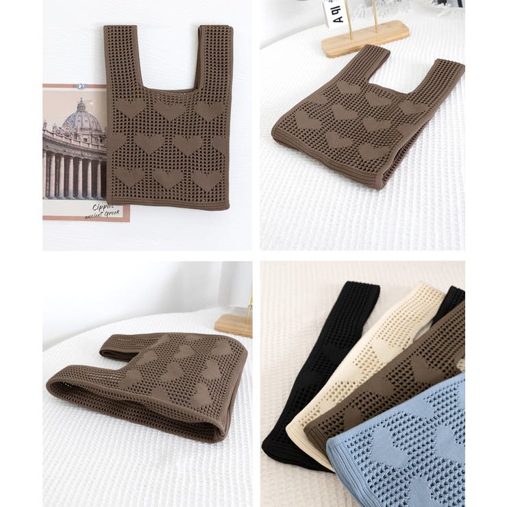 ハンドバッグ ハート柄鞄 マルシェバッグ | SUNSHINE CLOSET | 詳細画像12 