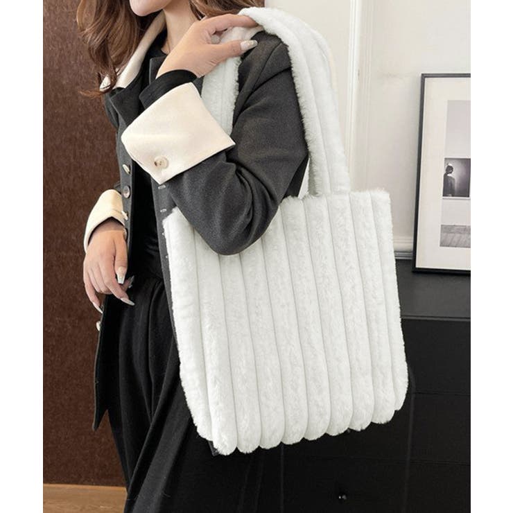 トートバッグ A4サイズ鞄 ファーバッグ | SUNSHINE CLOSET | 詳細画像1 